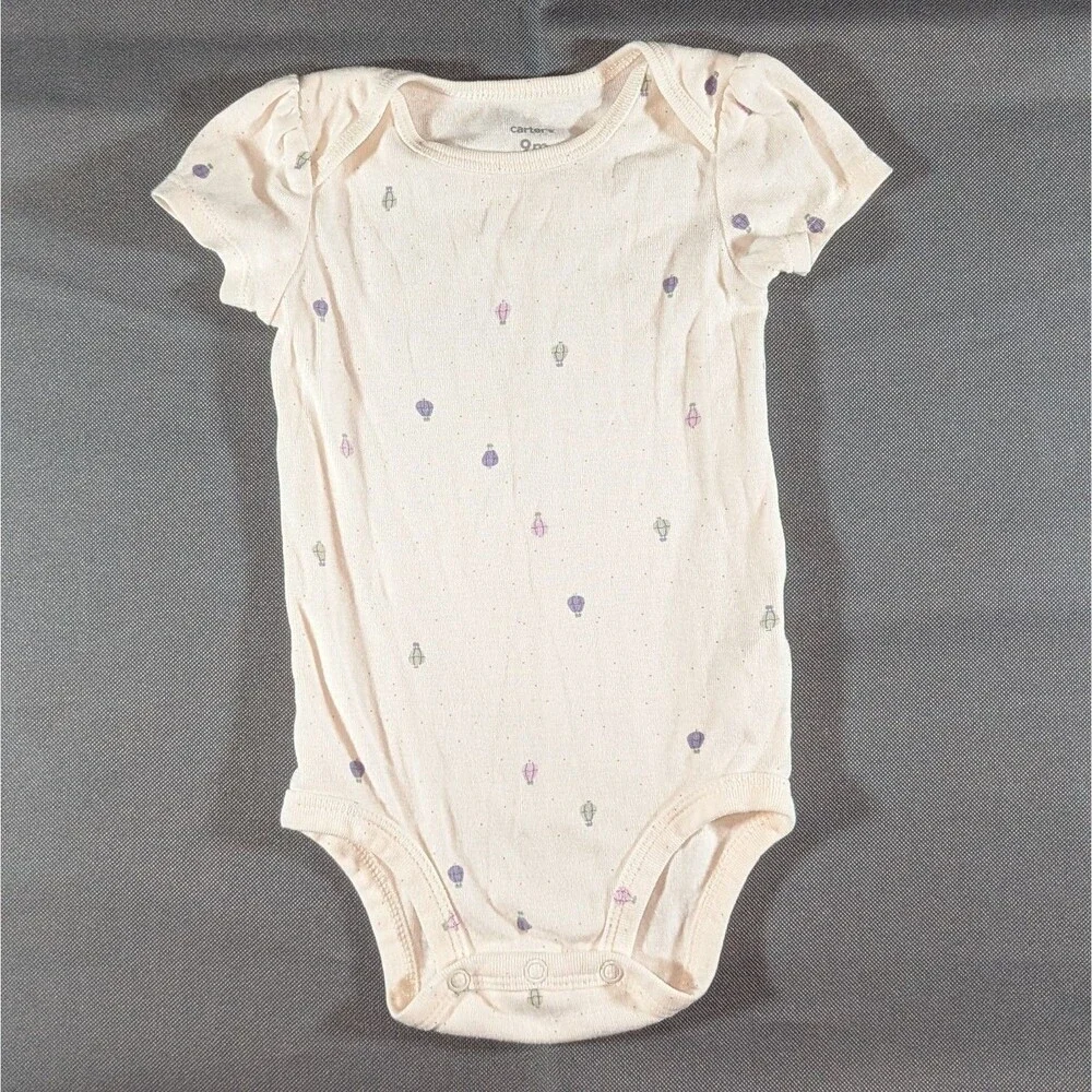 Carter's Babygirl Hot Air Balloon Bodysuit Size 9m